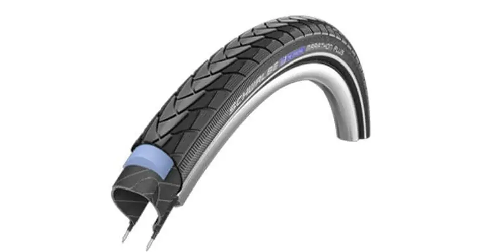 Schwalbe Marathon Plus HS440 16x1,35 (35-349) retro méretű külső gumi (köpeny), defektvédett (SmartGuard) reflexcsíkos, Endurance, 480g Expressz kézbesítés